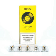 OBS KFB 2 S1 and N1 real coil atomizers, pack of 5 replacement coils compatible with OBS KFB 2 pod vape kits.